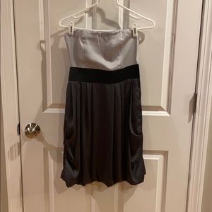 H&M Strapless Side Zip mini Dress with Pockets